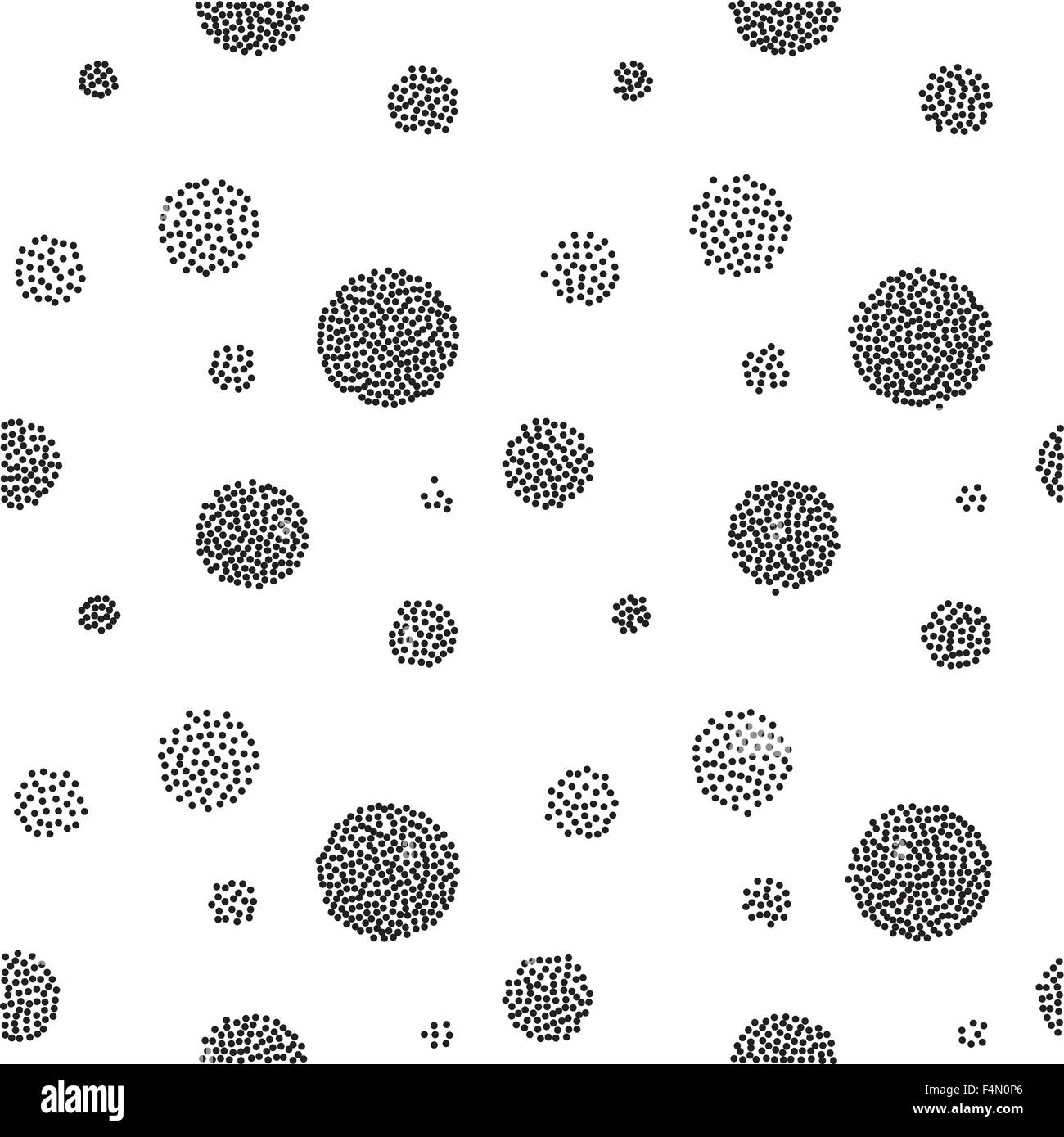 Vector Abstract retro seamless with circle Stock Vector Image & Art - Alamy