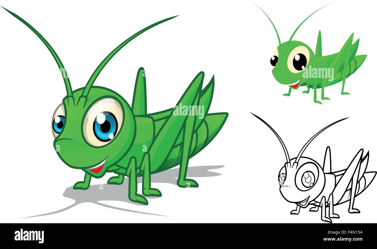 Grasshopper cartoon hi-res stock photography and images - Alamy