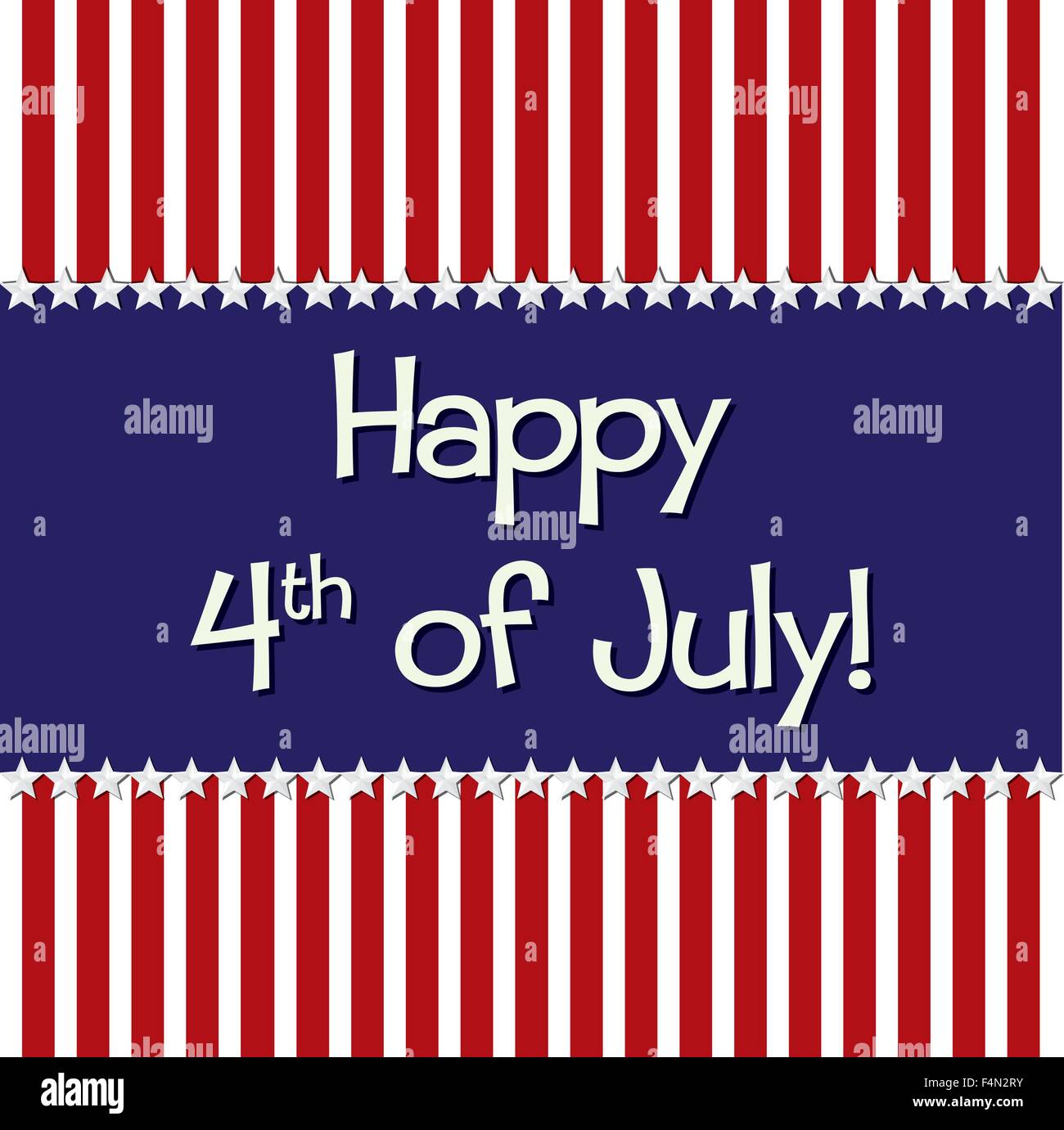 Happy 4th of July card in vector format Stock Vector Image & Art - Alamy