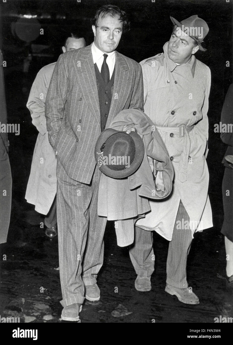 Persian Prince Aly Kahn and Danish journalist Povl Westphall Stock Photo