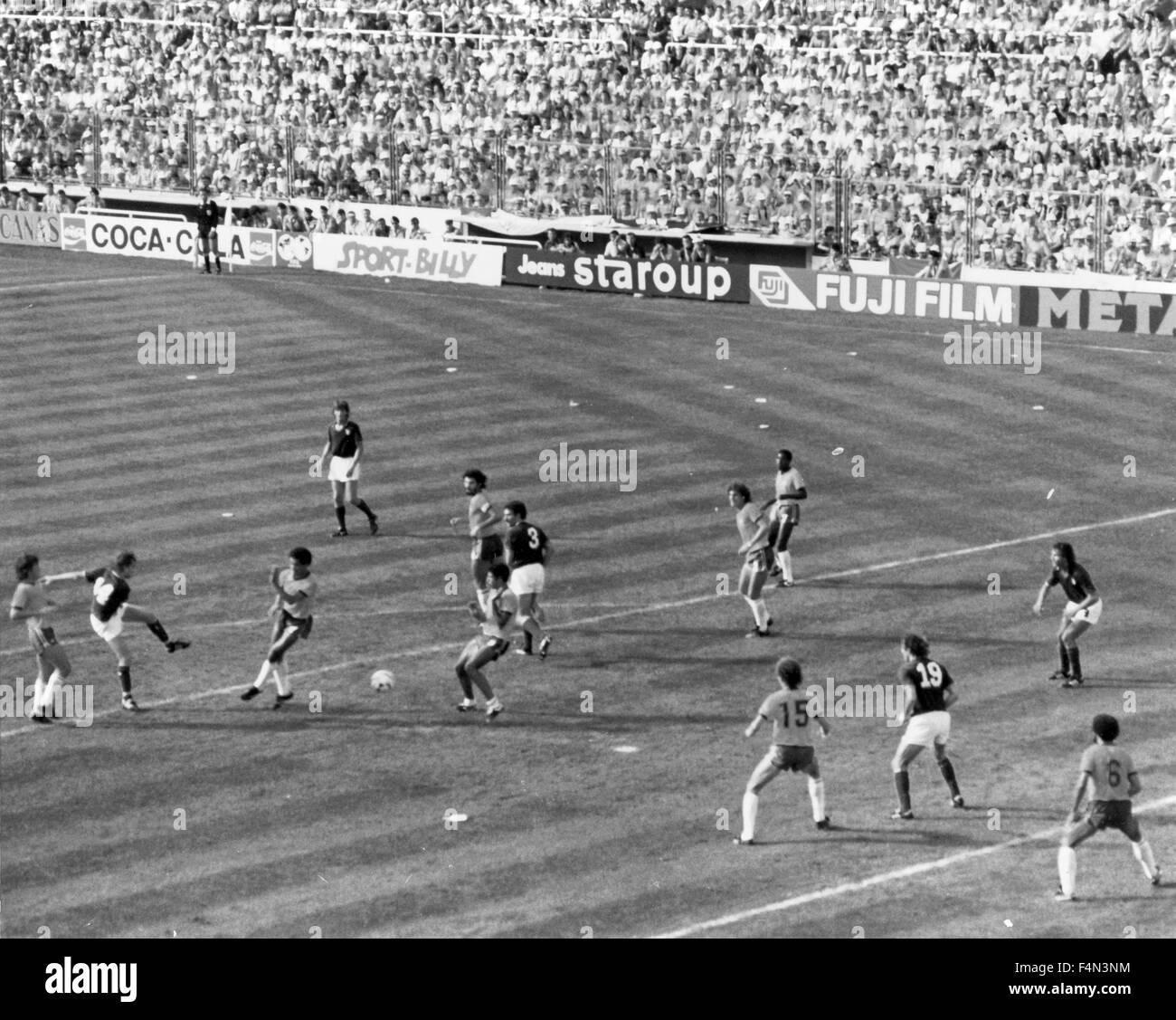 Italy-Brazil World Cup 1982 Stock Photo