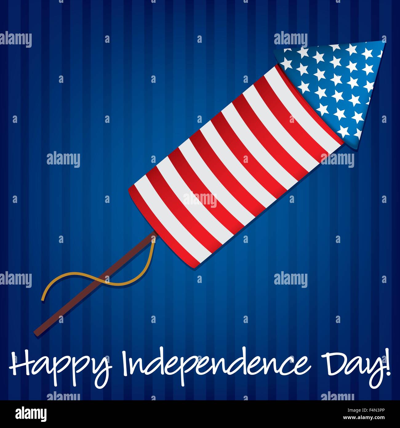 Firecracker Cards Happy Independence Day firecracker card in vector format Stock Vector ...