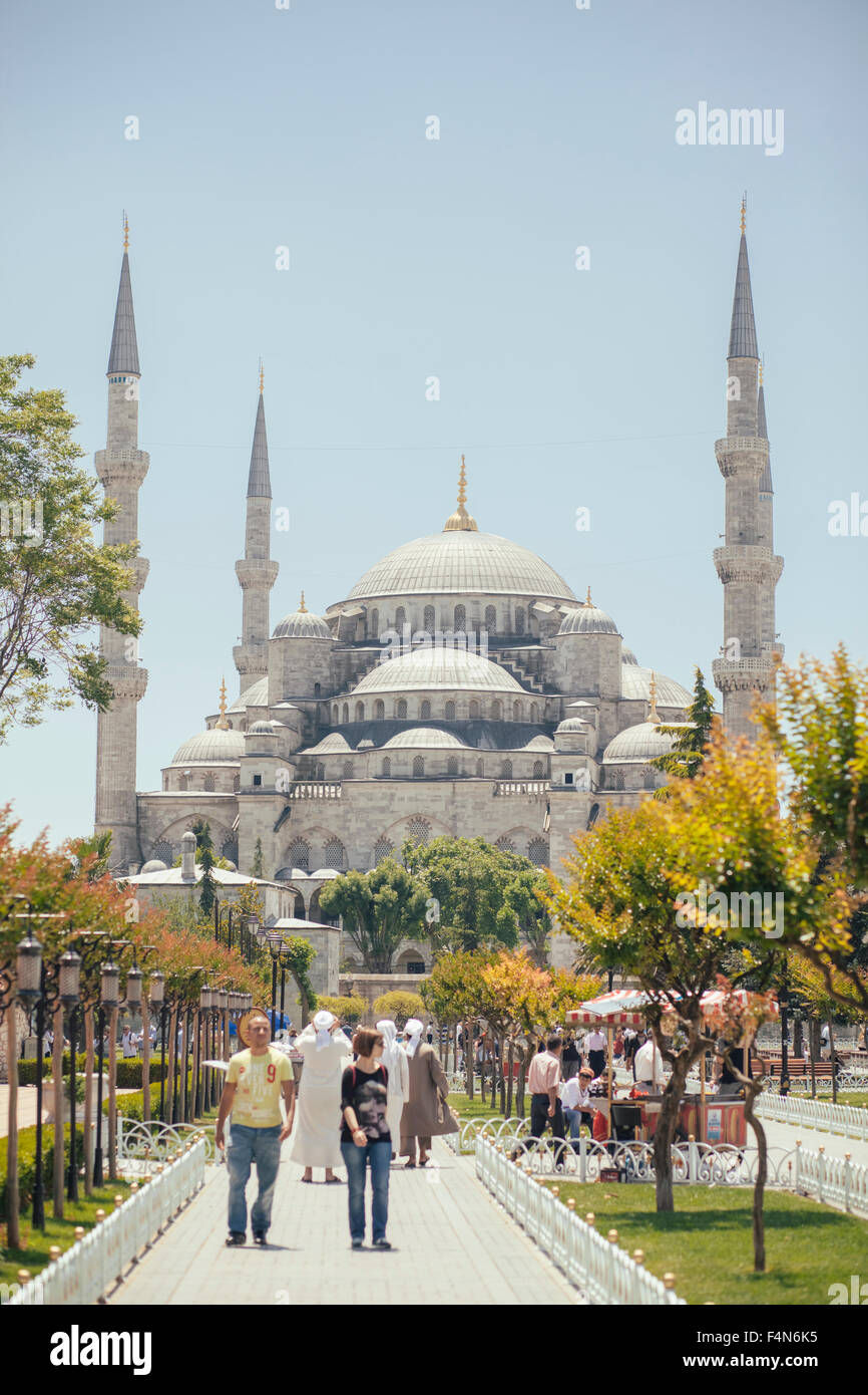 Turkey, Istanbul, Sultanahmet, view to Blue Mosque Stock Photo - Alamy