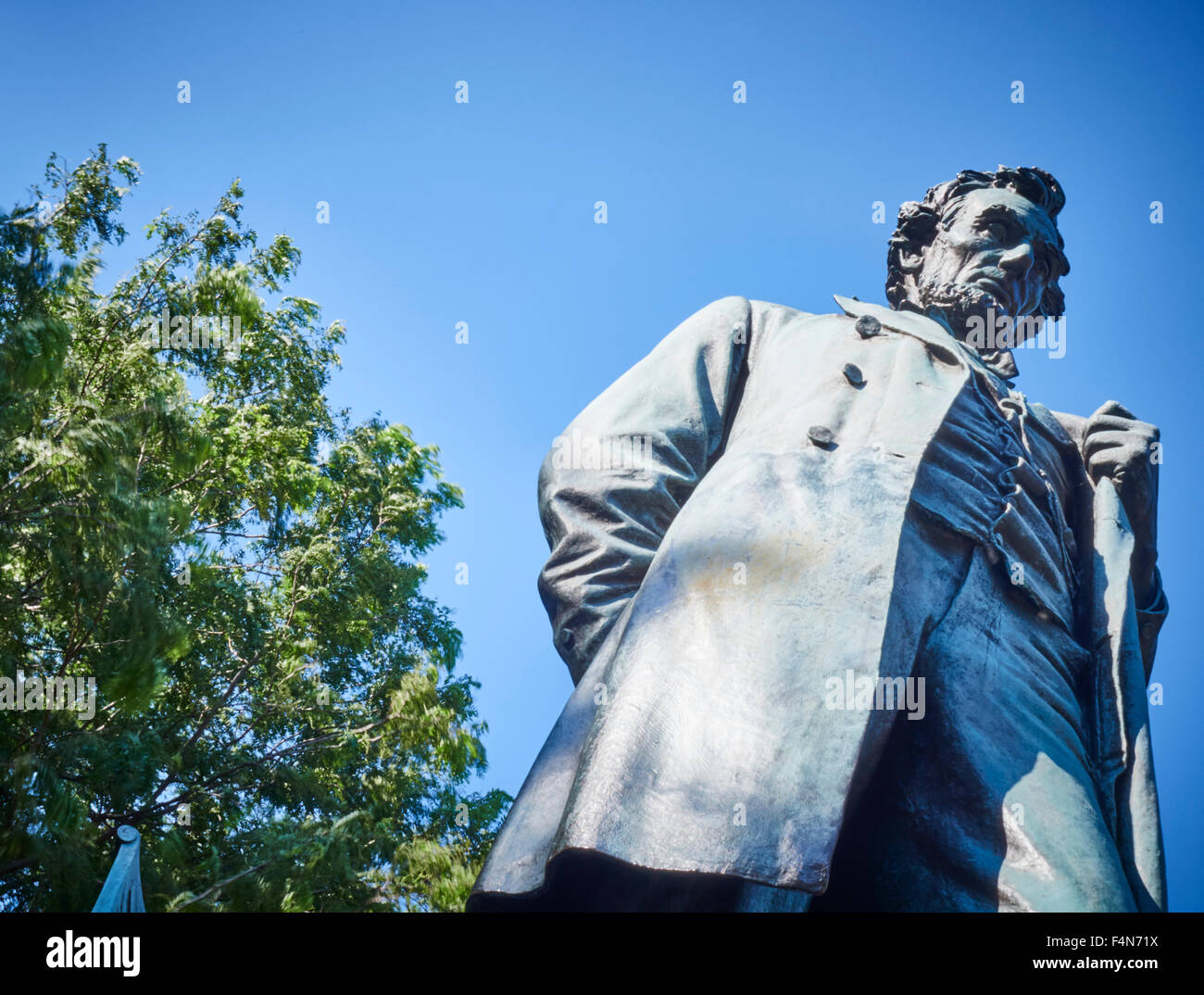 USA, Illinois, Chicago, Lincoln Park, Statue of Abraham Lincoln Stock Photo Alamy