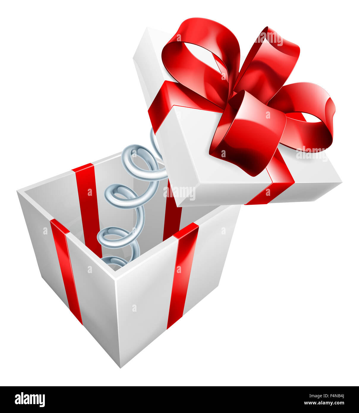 A jack in the box with the lid jumping out on a spring Stock Photo Alamy