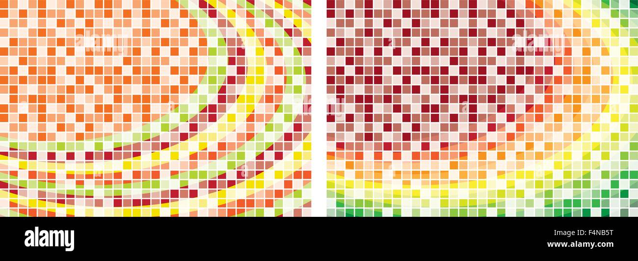 Mosaic abstract backgrounds in vector format Stock Vector Image & Art ...