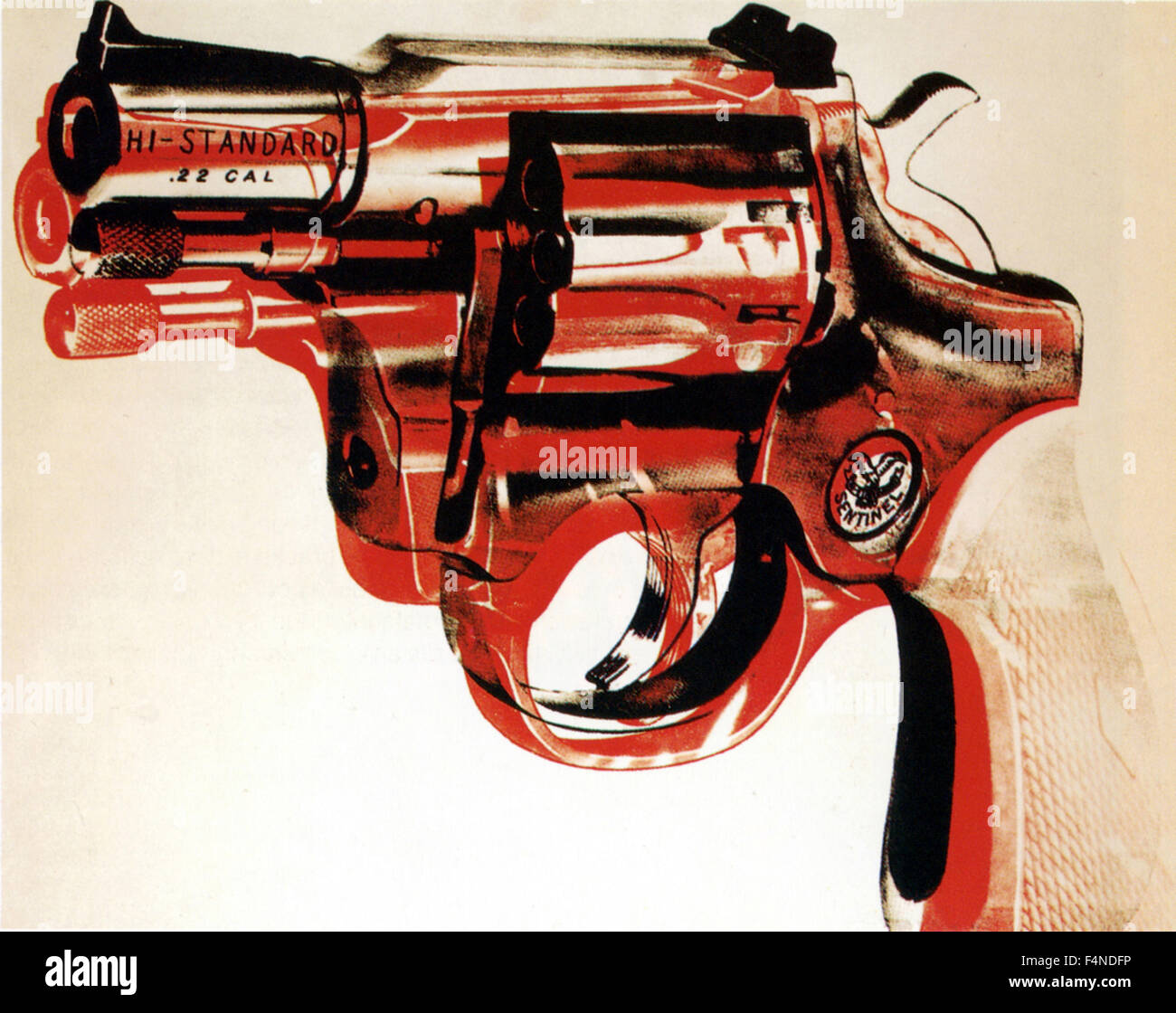 Andy Warhol - Gun Stock Photo