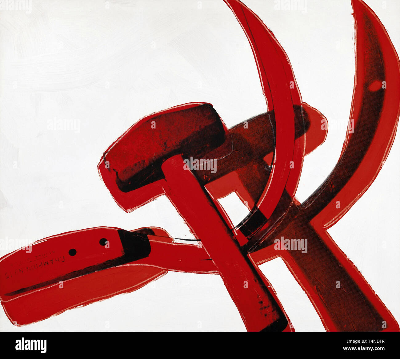 Andy Warhol - Hammer and Sickle Stock Photo