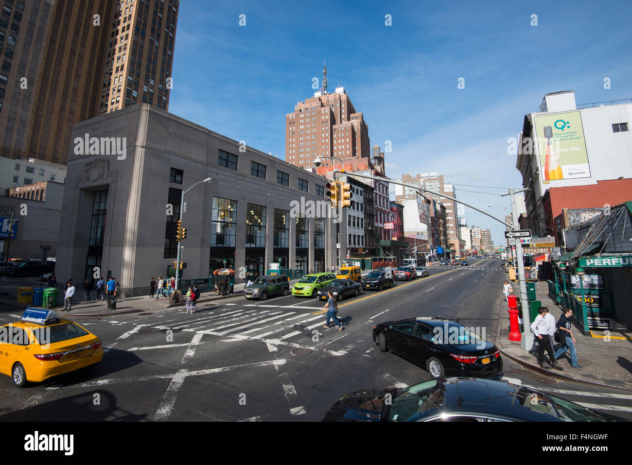 Intersection of Canal St and Broadway in New York City USA Stock Photo