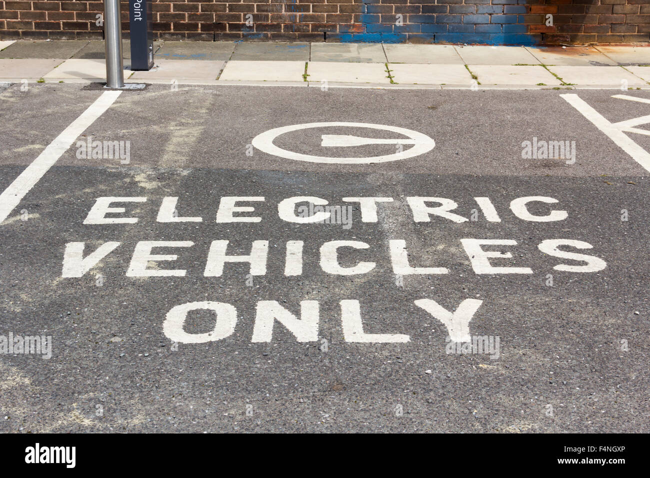 Electric car charging point at Irlam and Cadishead Lesiure Centre