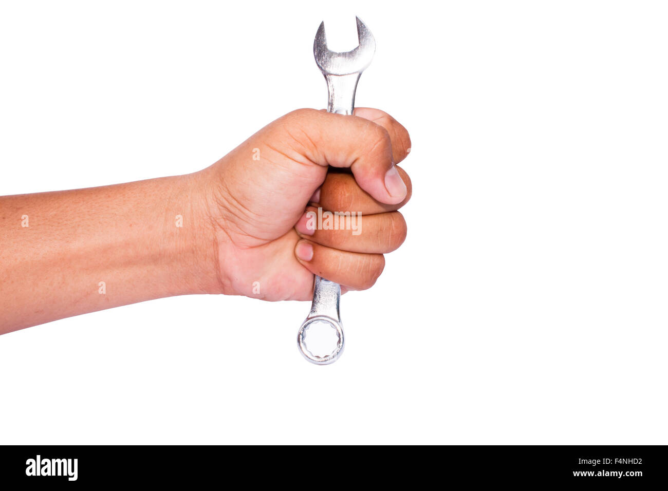 Handle wrench on isolated Stock Photo Alamy