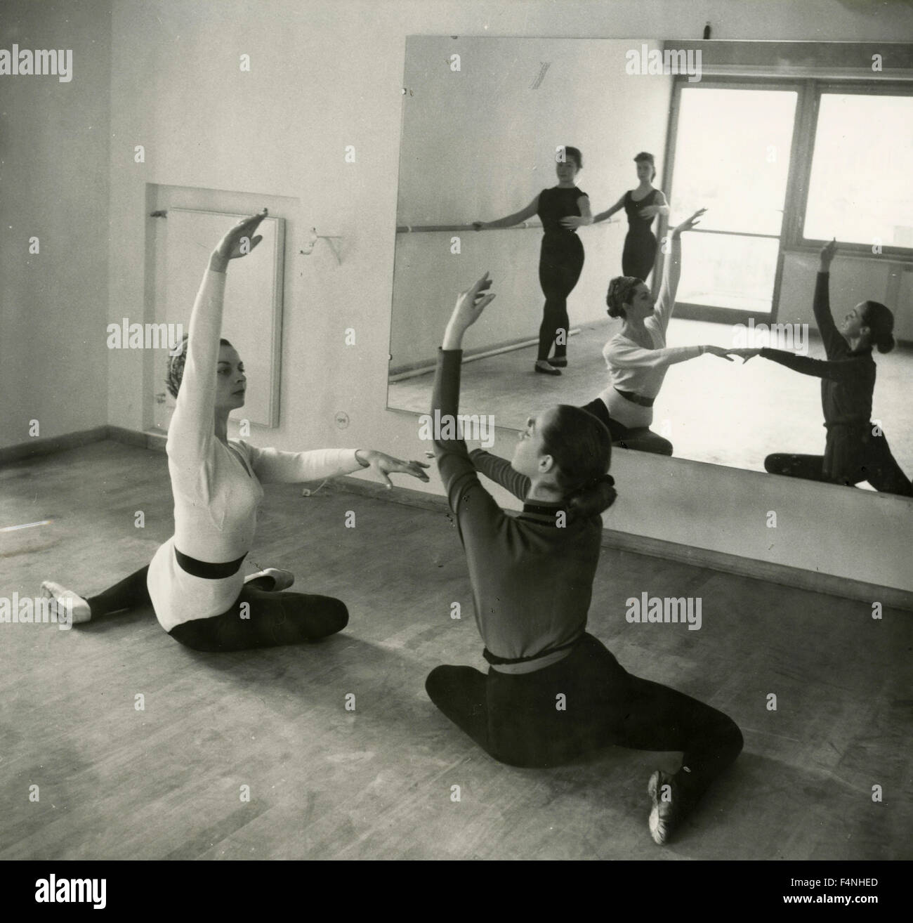 Ballet exercises Stock Photo