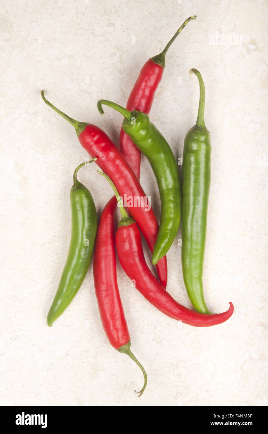red and green chili pepper Stock Photo - Alamy