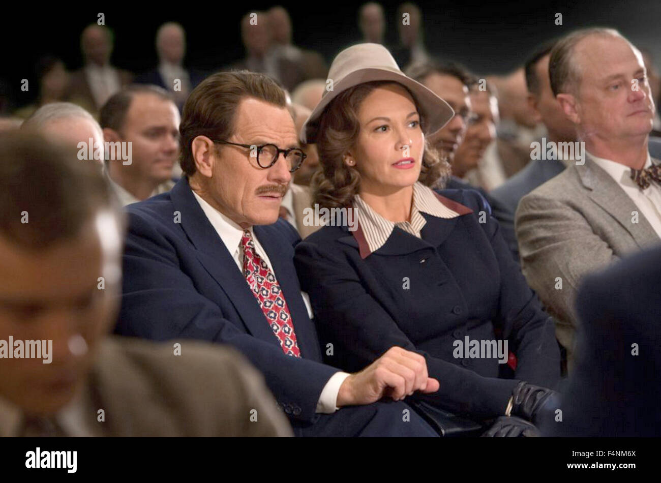 TRUMBO 2015 film with Brian Cranston and Diane Lane as Trumbo's wife Cleo Stock Photo