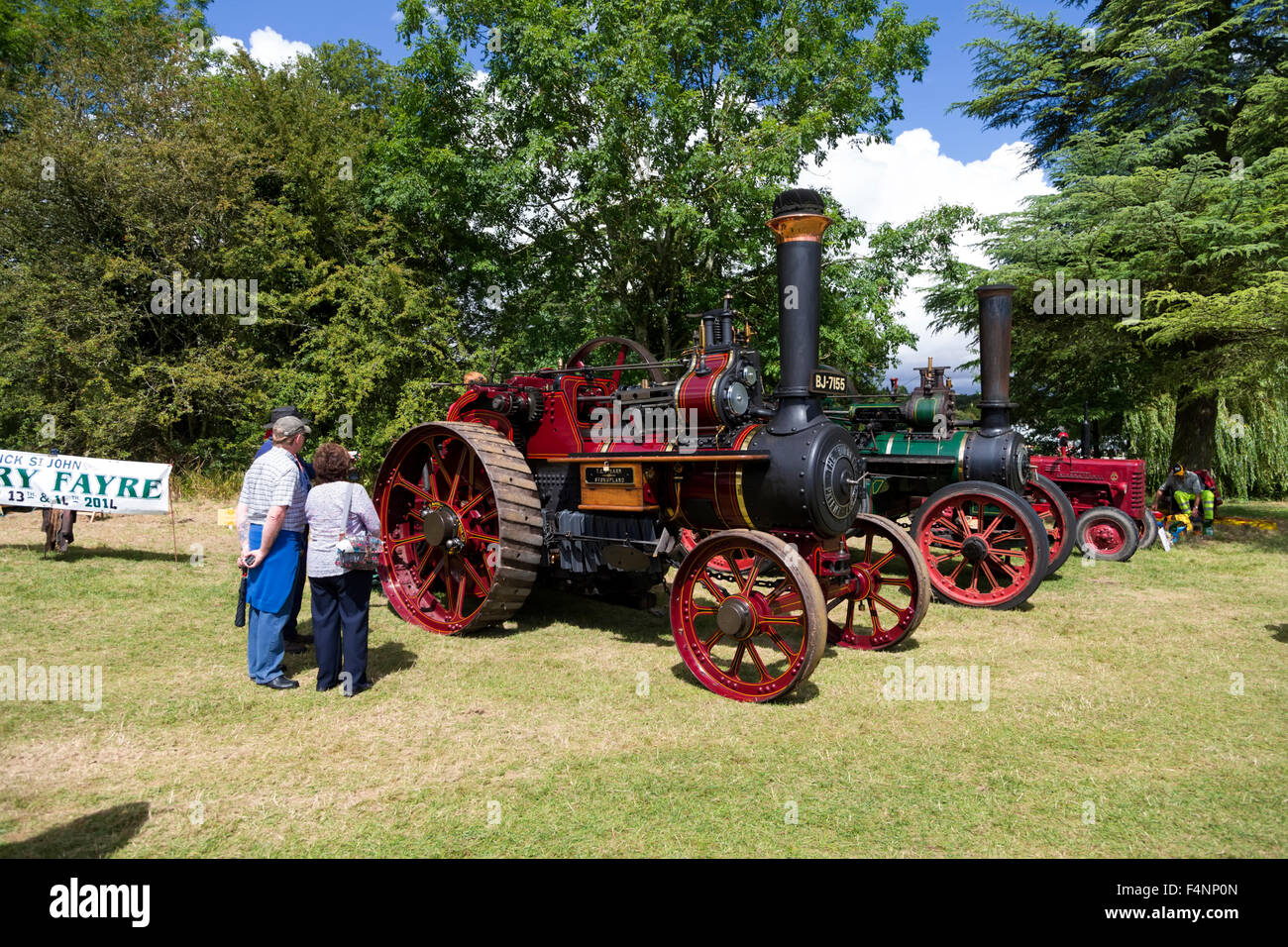 A Burrell General Purpose Steam Traction Engine at the Wilton House Classic & Super car Show, Wiltshire, United Kingdom, 2014. Stock Photo