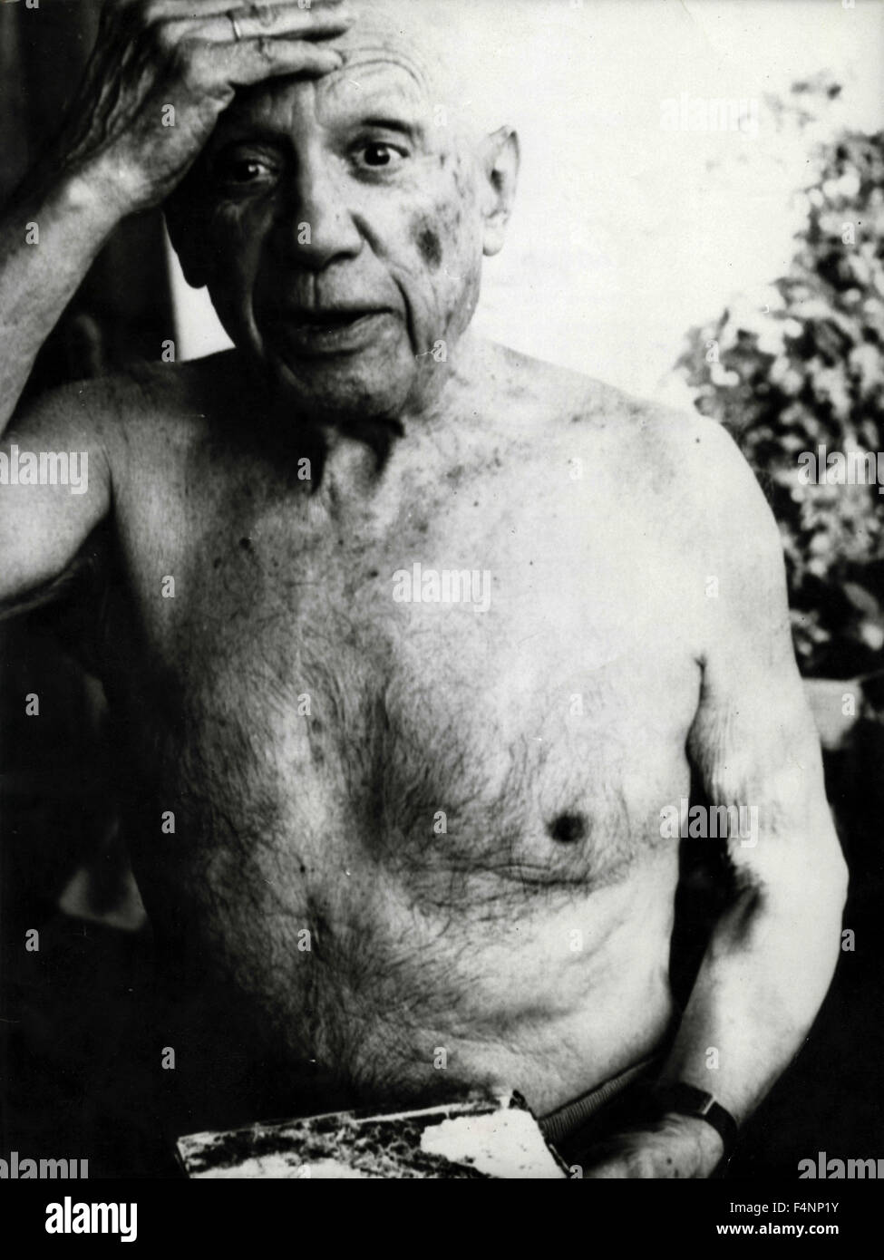 Spanish Painter Pablo Picasso Mougins France Stock Photo