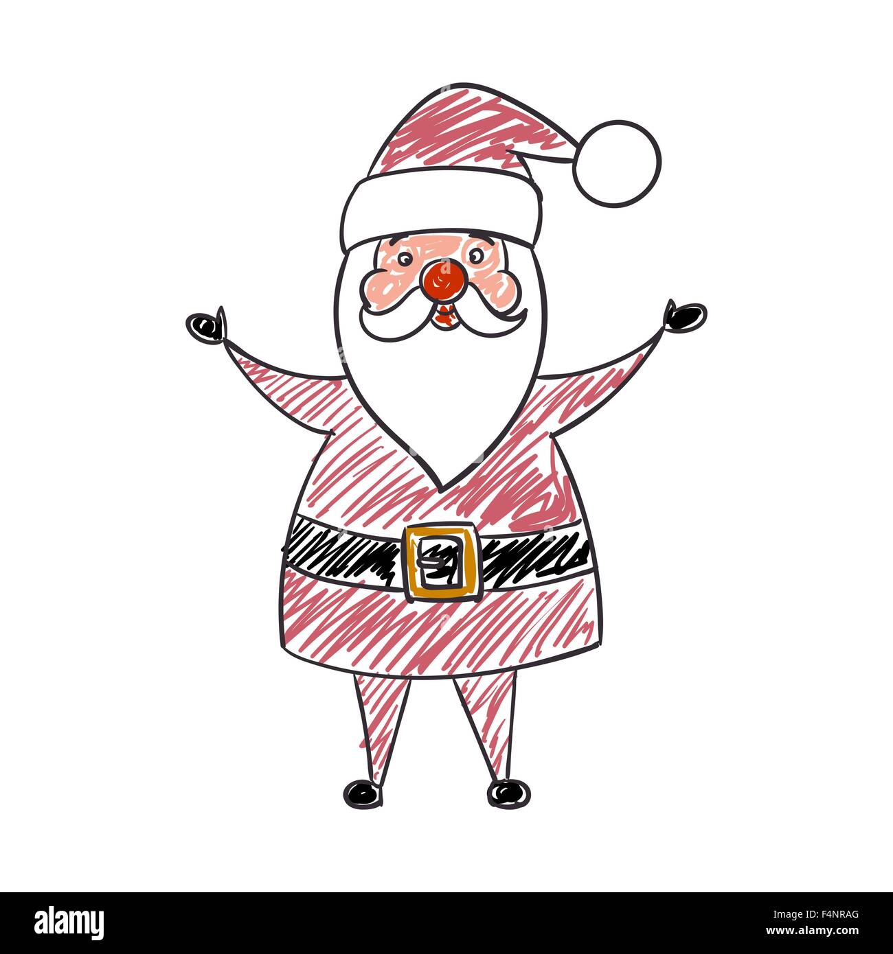 santa cartoon drawing