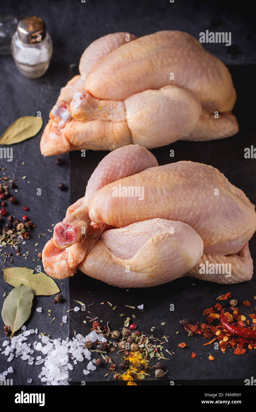 Raw Chicken Ritten Two Raw Chicken Stock Photo - Alamy