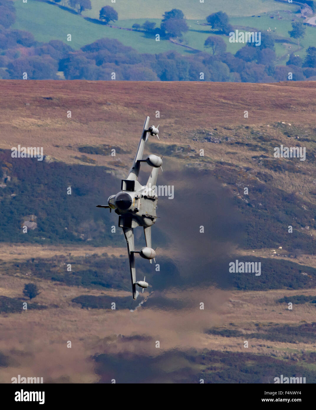 RAF Panavia Tornado GR4, low level flying Stock Photo