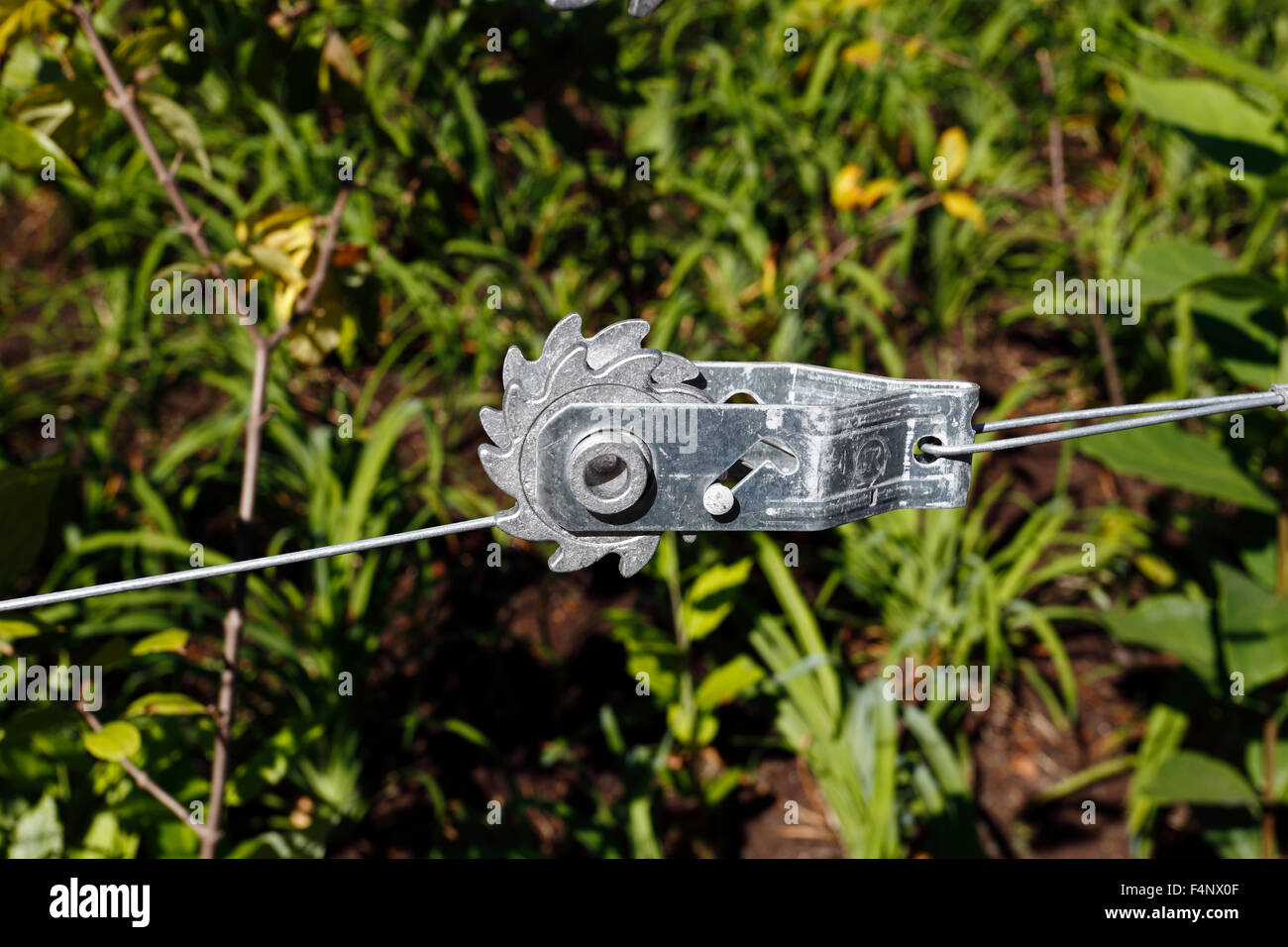 fence tensioner Stock Photo