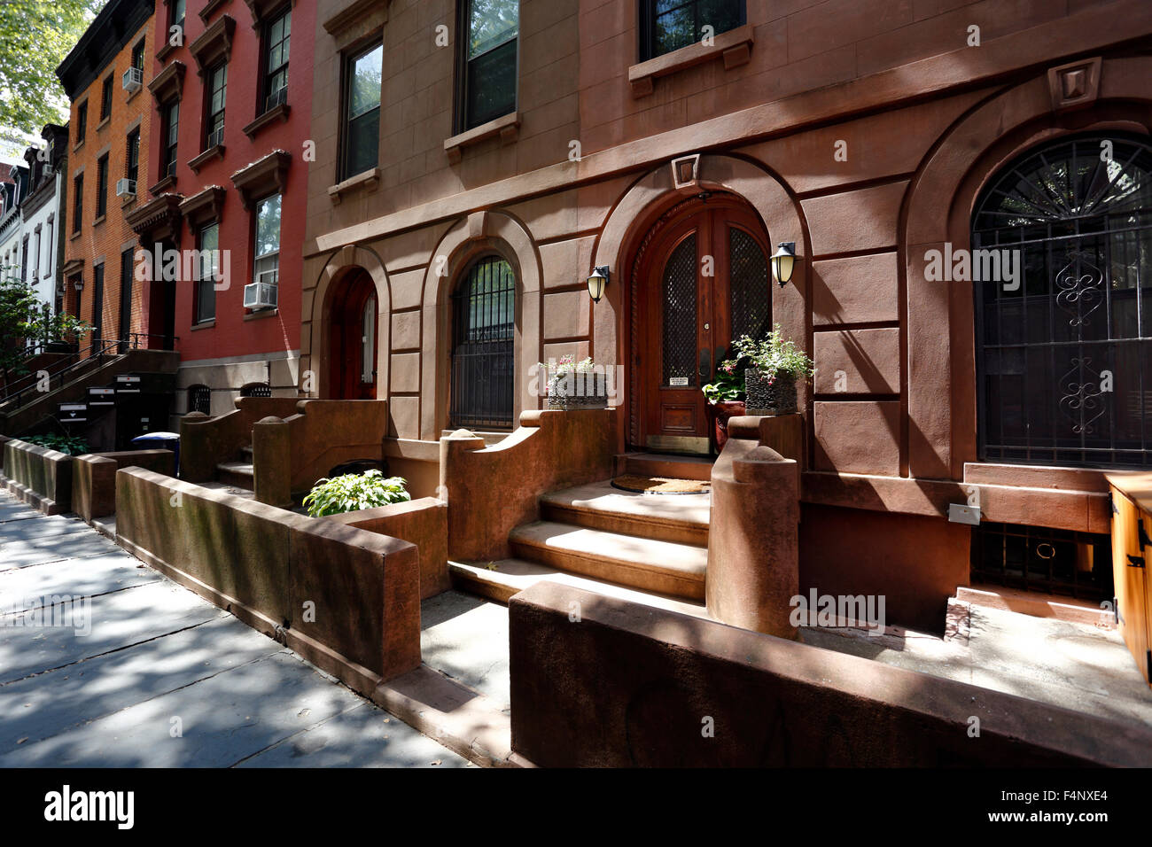 Brownstone apartments off Lafayette Ave. in the Fort Greene section of