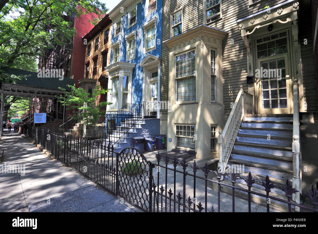 Townhouse apartments off Lafayette Ave. in the Fort Greene section of