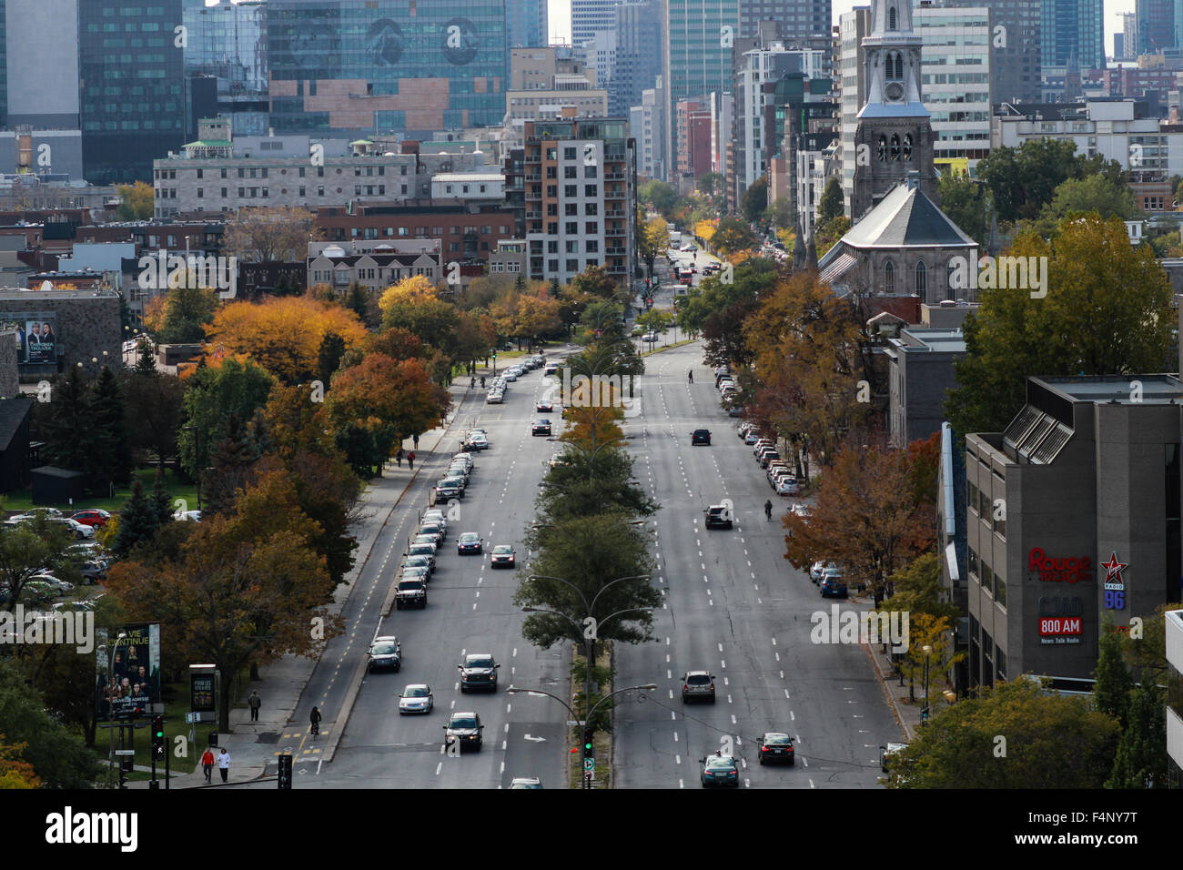 The city of Montreal, Quebec. Stock Photo