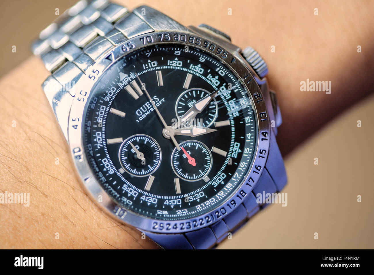 guess titanium watch