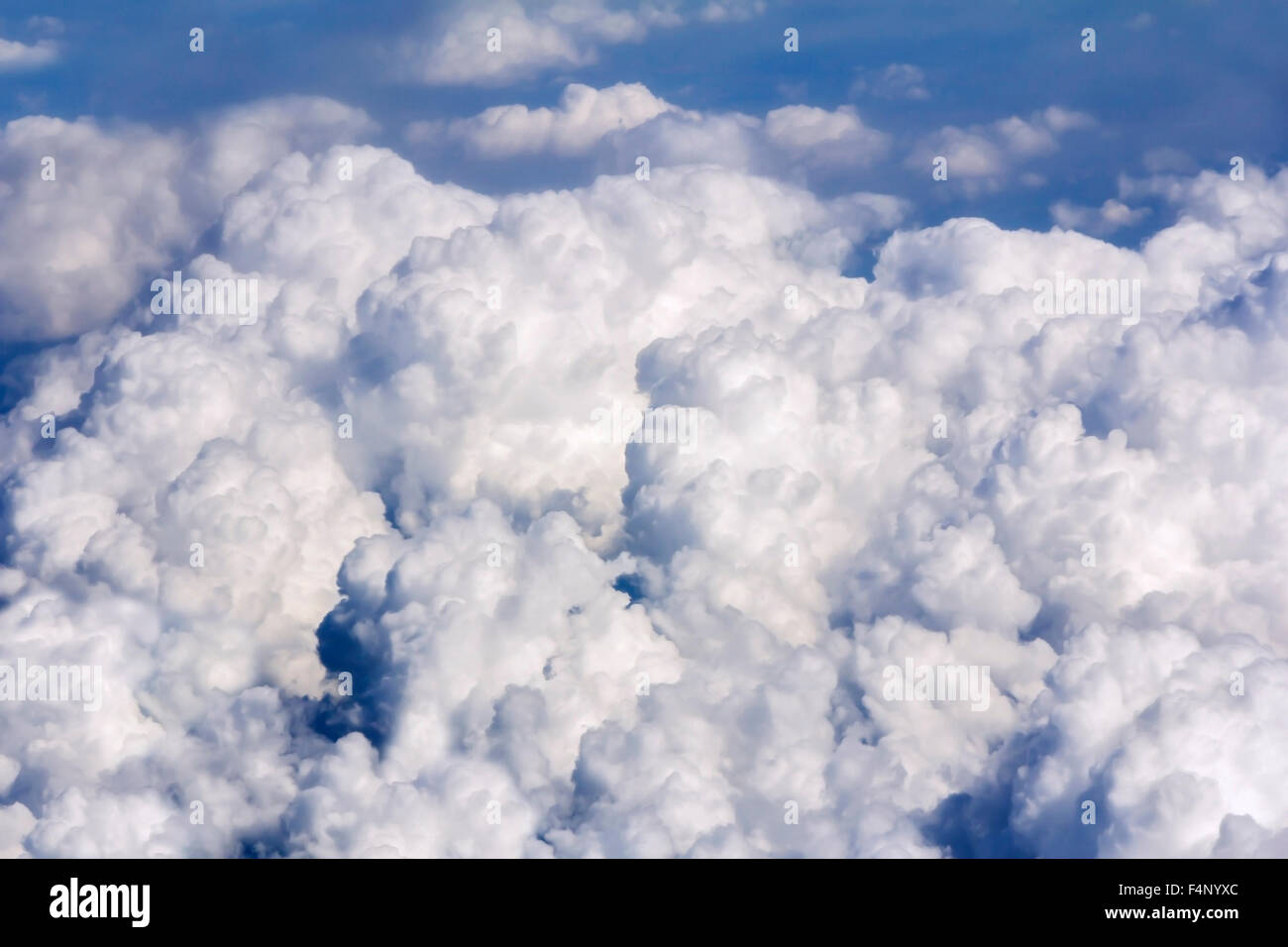 Clouds in the Sky, view from a plane Stock Photo - Alamy