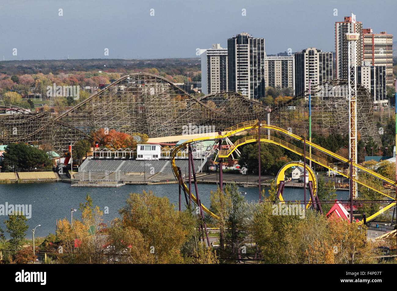 La Ronde Amusement park In Montreal, Quebec. Stock Photo