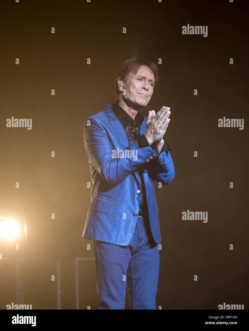 Sir Cliff Richard in concert at the Royal Albert Hall,London.The concert was part of his 75th birthday tour. Stock Photo