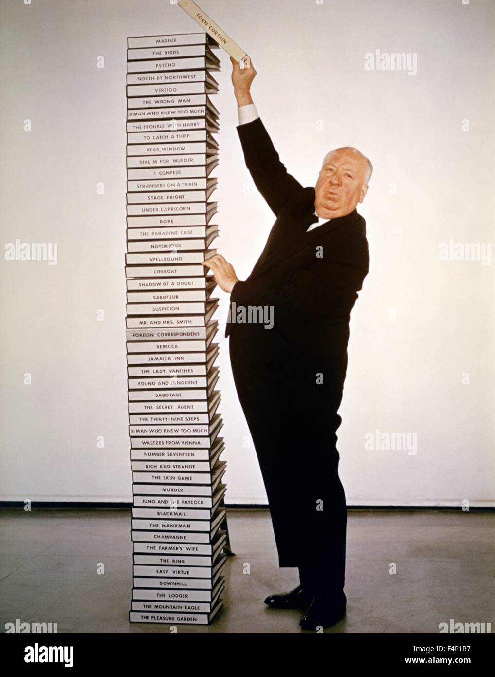 Alfred Hitchcock 1966 Stock Photo