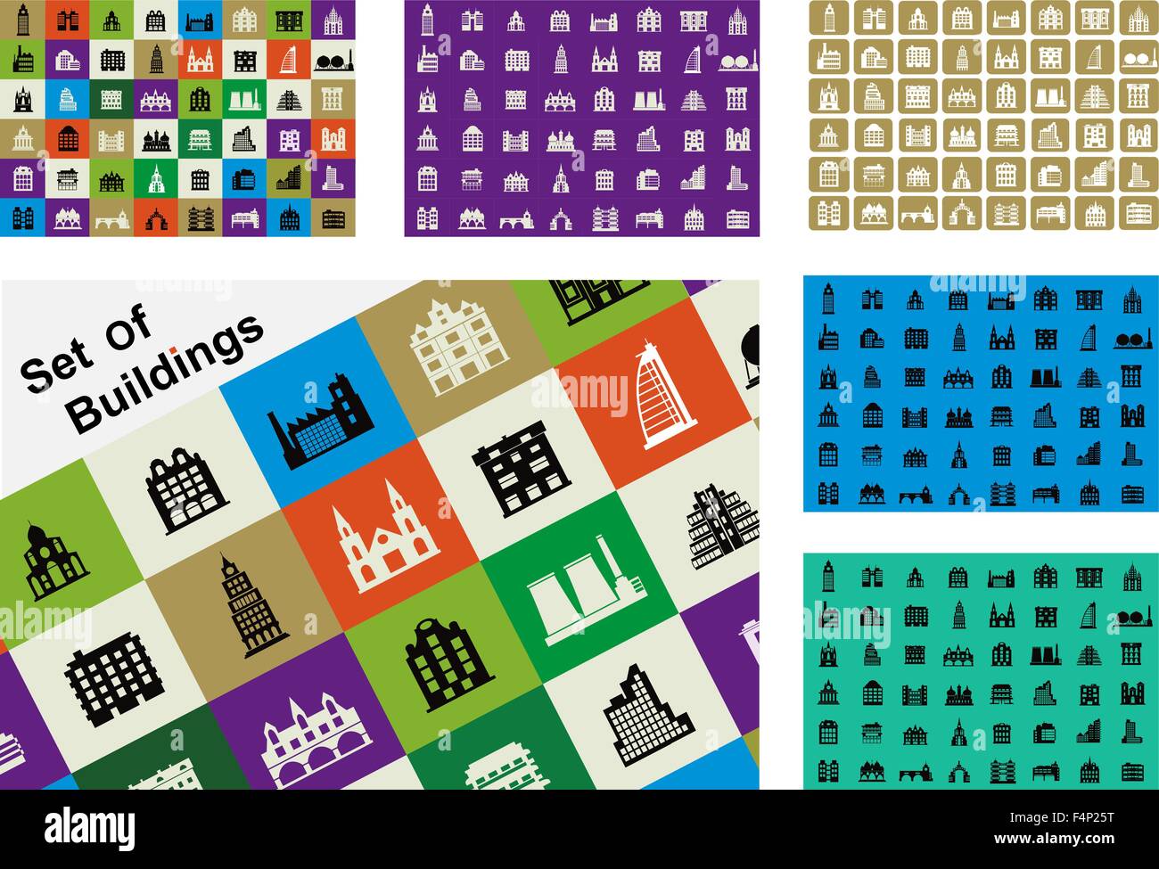 A set of houses Stock Vector Image & Art - Alamy