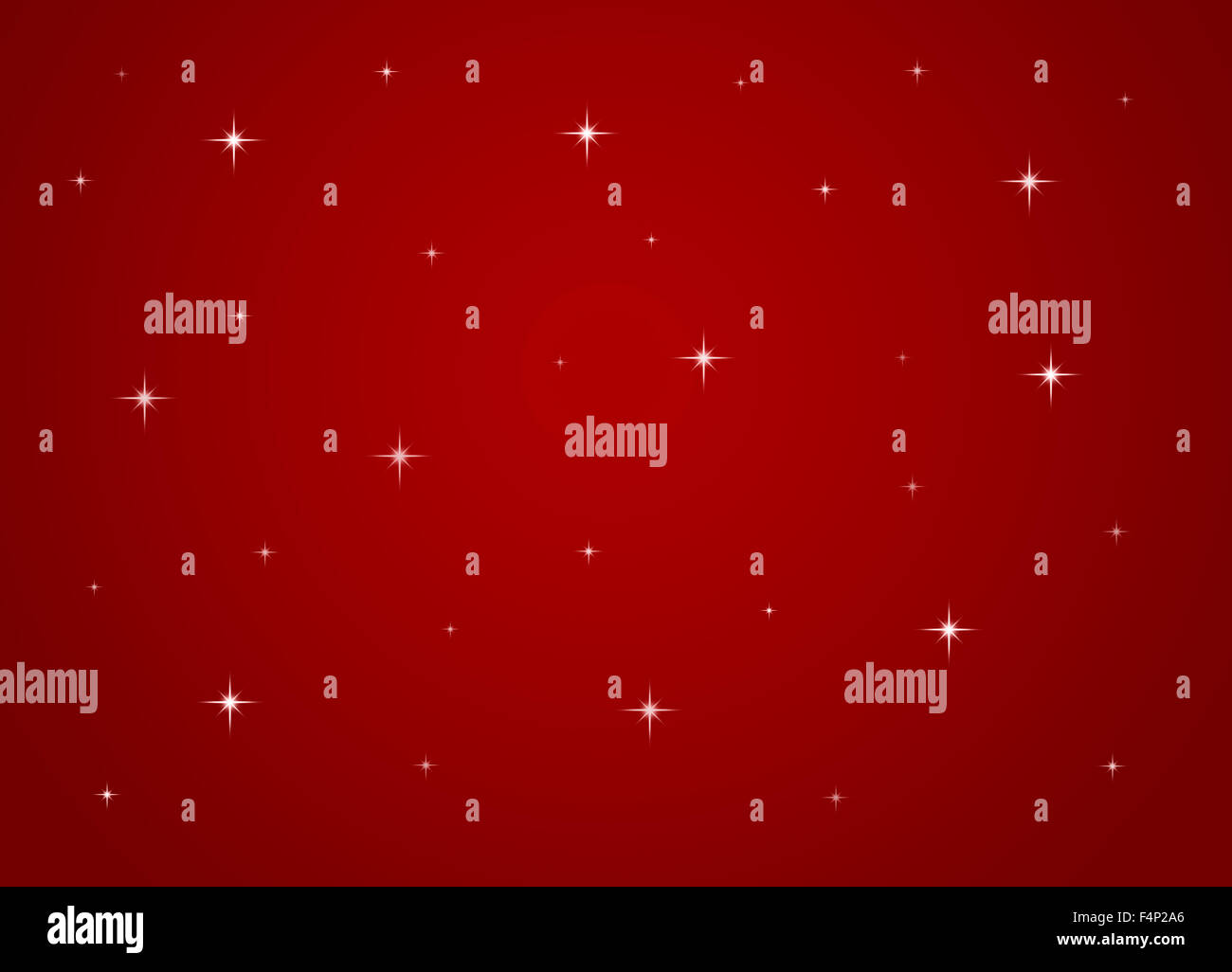 Stars on red background Stock Photo