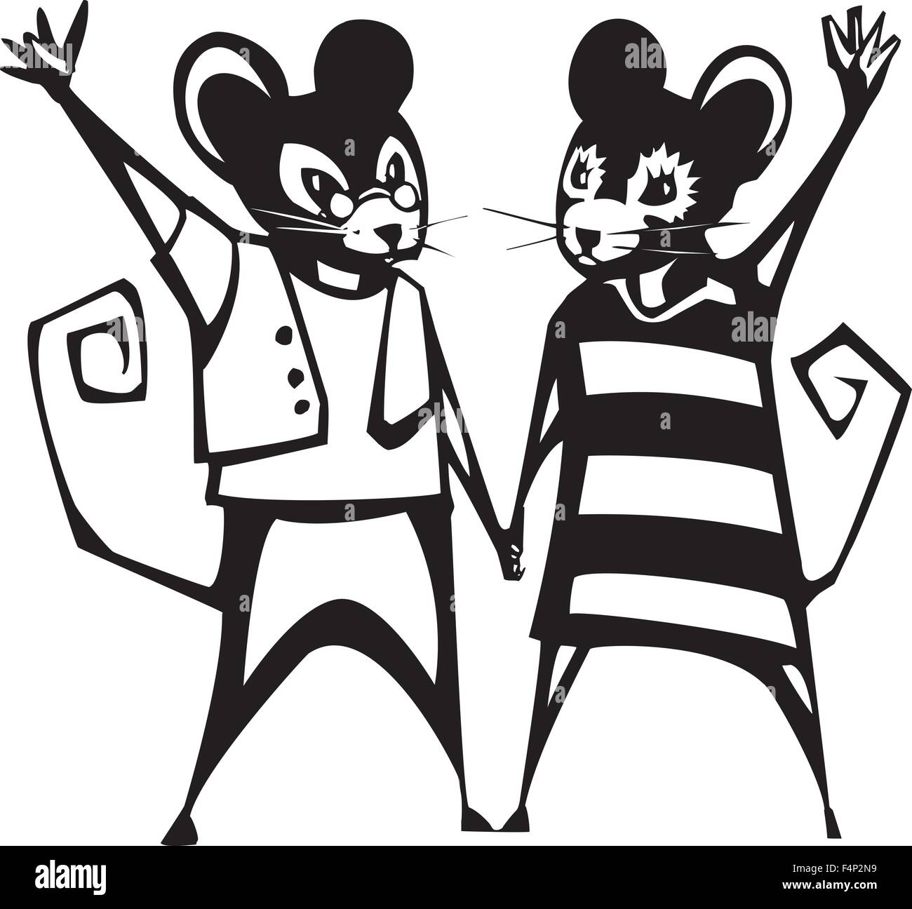 Mouse Boy And Girl Holding Hands In Black In White Stock Vector Image Art Alamy Mouse Boy And Girl Holding Hands In Black In White Stock Vector Image Art Alamy