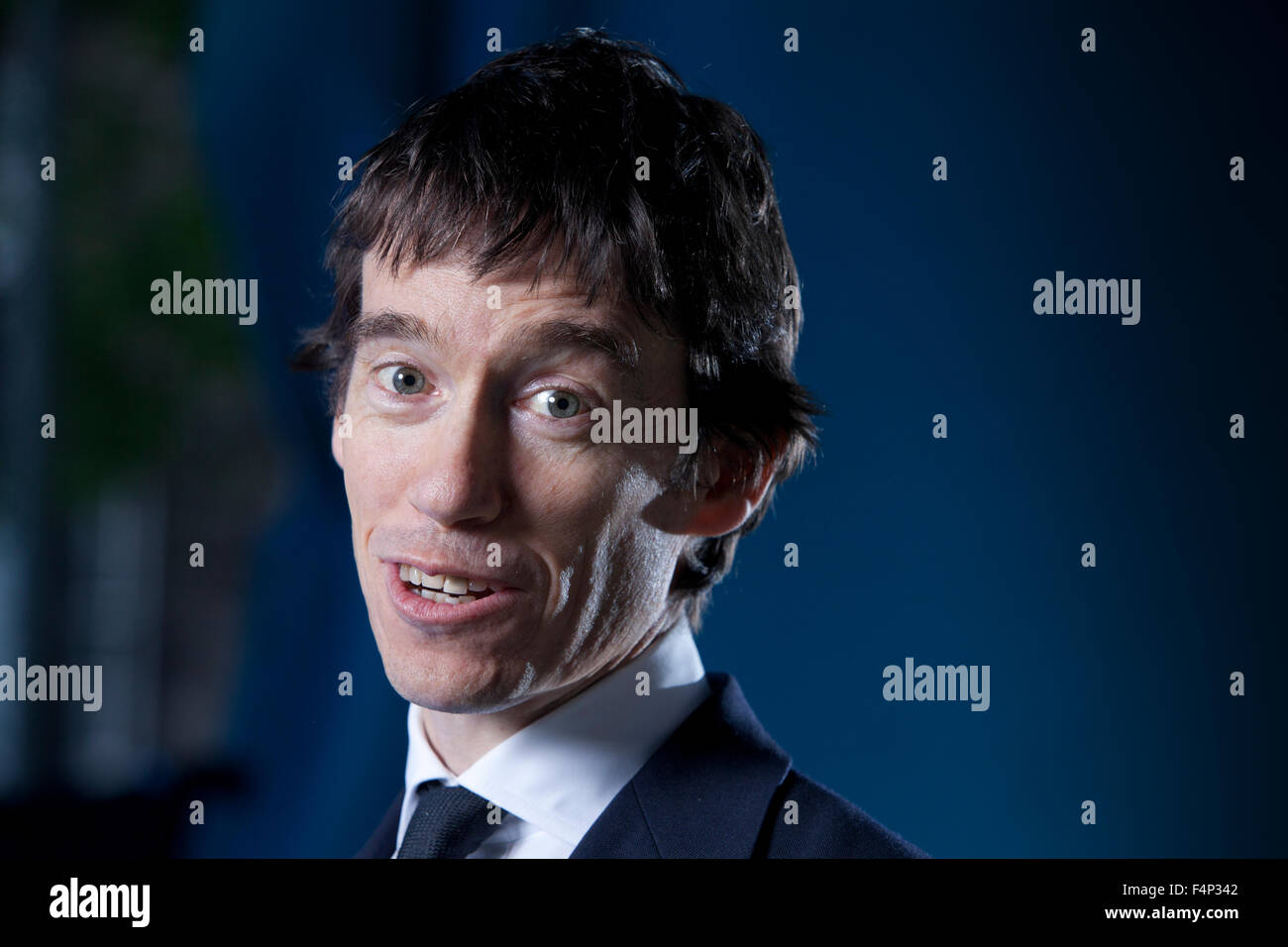 Rory Stewart, British academic, author and Conservative politician, at the Edinburgh International Book Festival 2015. Stock Photo