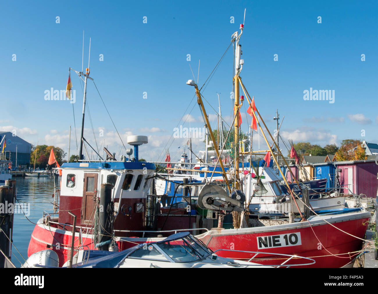 The traditional Baltic Sea fishing port of Niendorf/Ostsee, Schleswig-Holstein, Germany Stock Photo