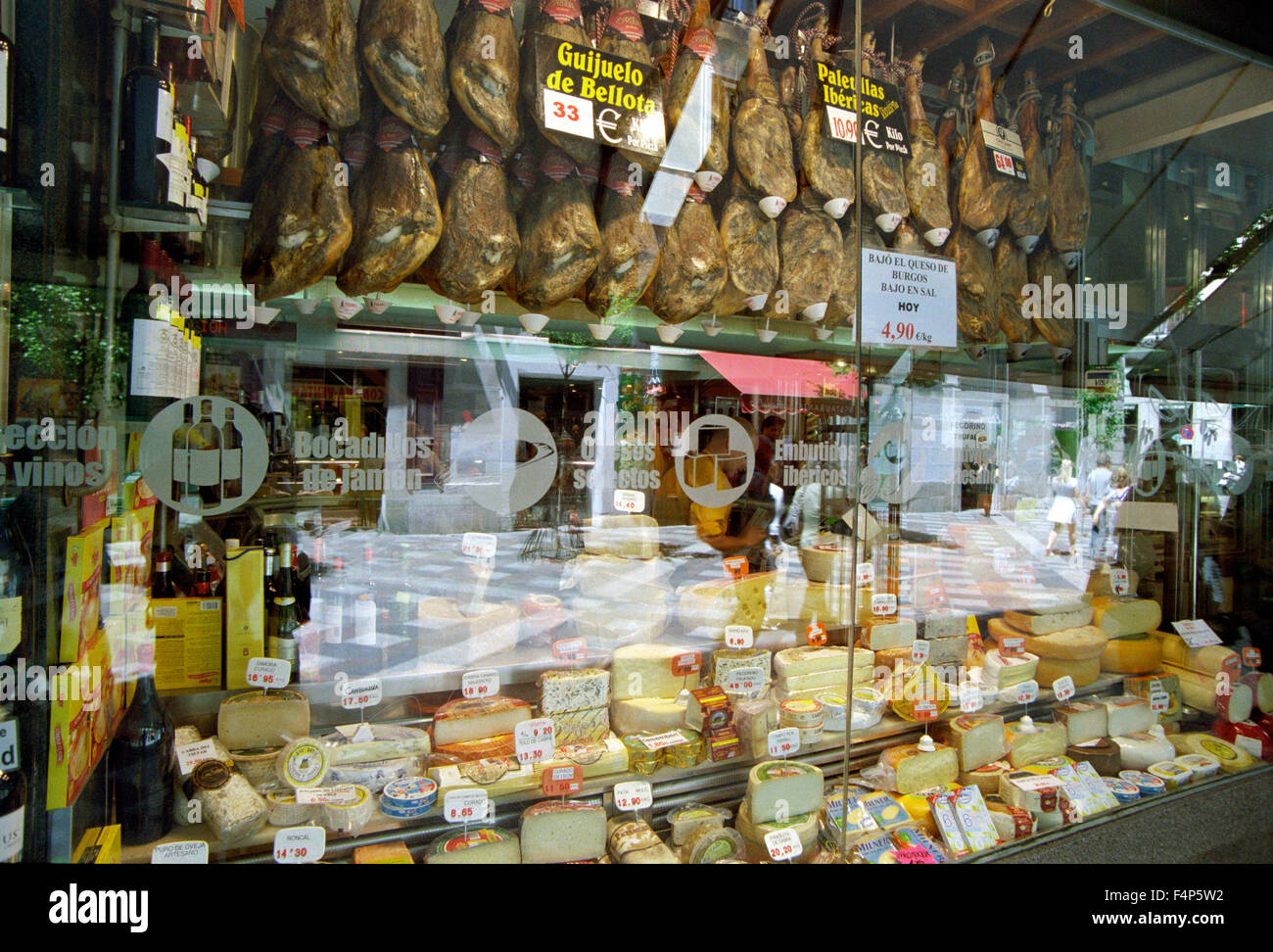 Spain, Madrid, Food Shop Stock Photo
