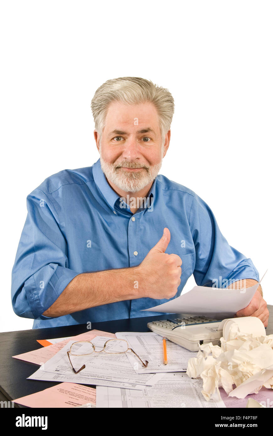 Business man getting a tax refund hi-res stock photography and images ...