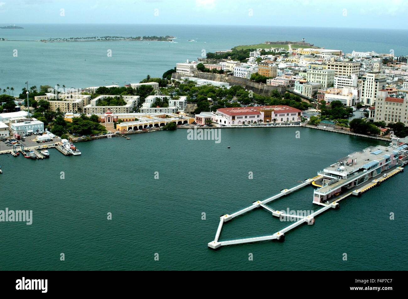 Aerial view of Old San Juan in Puerto Rico Stock Photo - Alamy