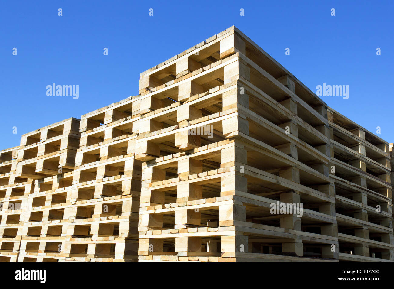 wooden pallets Stock Photo