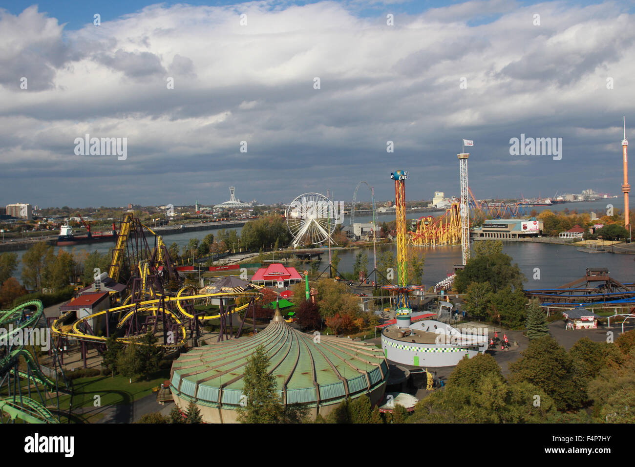 La Ronde Amusement Park In Montreal Quebec Stock Photo Alamy