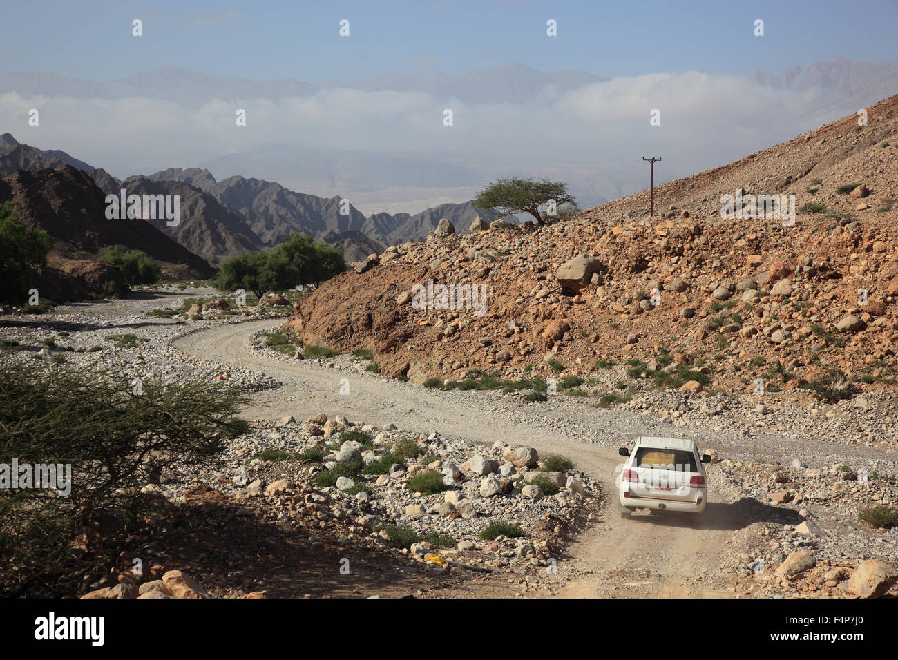 Wadi in the al jabal al akhdar batinah hires stock photography and