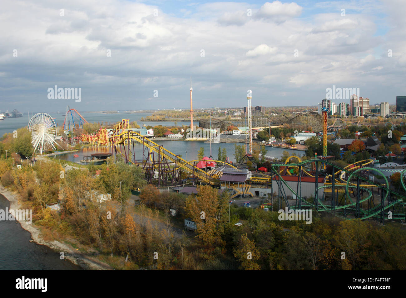 La Ronde Amusement park In Montreal, Quebec. Stock Photo