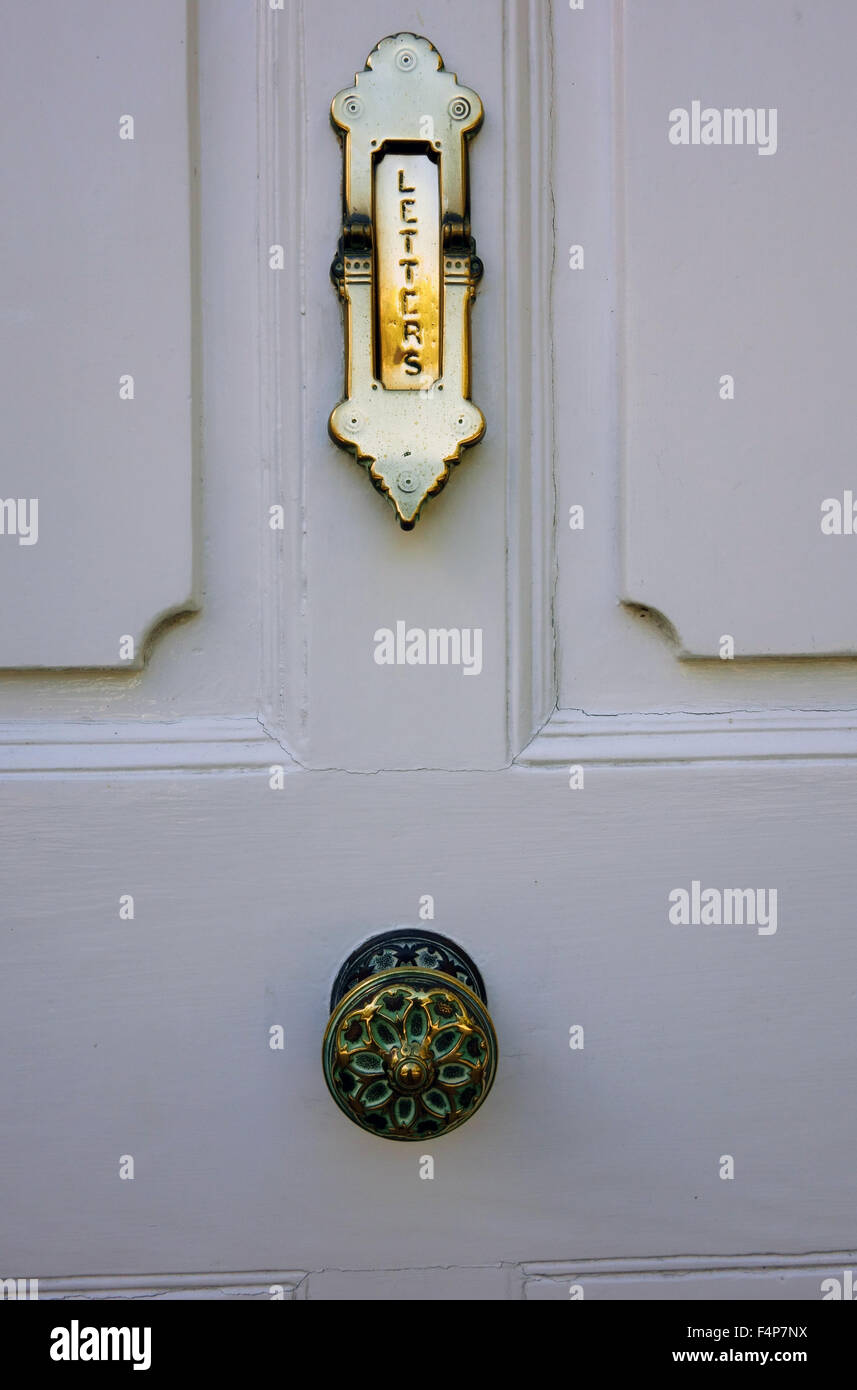 Old fashioned door furniture Stock Photo
