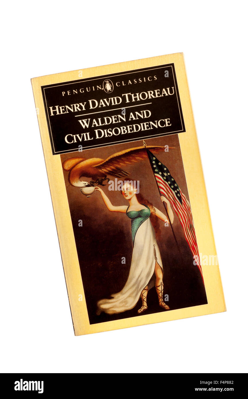 1983 Penguin Classics edition of Walden and Civil Disobedience by Henry David Thoreau. Stock Photo