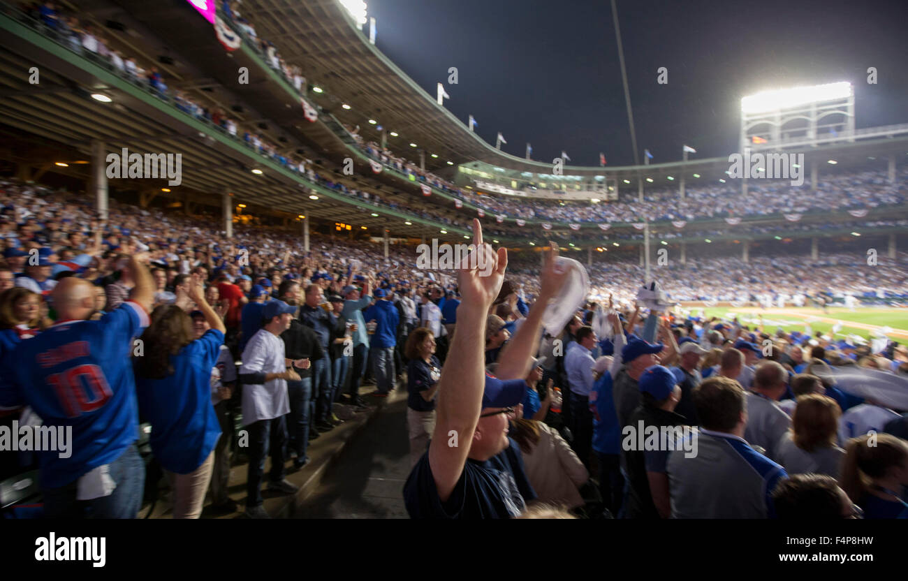 Chicago, Illinois, USA. 20th Oct, 2015. A general view of Wrigley