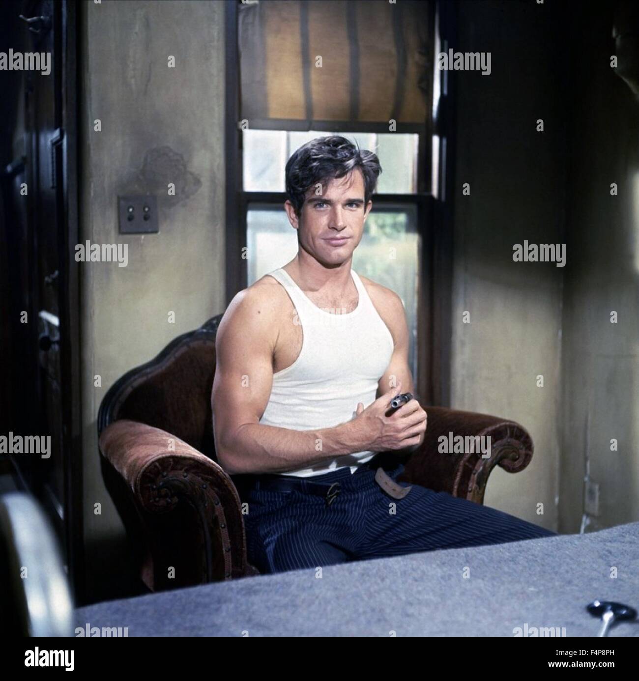 Warren Beatty / Bonnie and Clyde 1967 directed by Arthur Penn Stock Photo