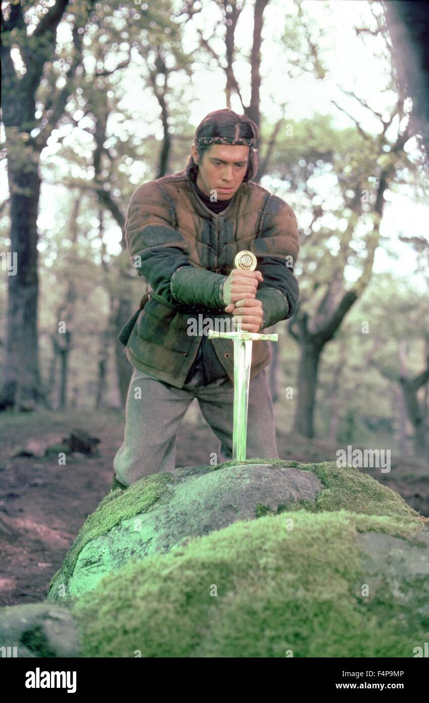 Nigel Terry / Excalibur 1981 directed by John Boorman Stock Photo