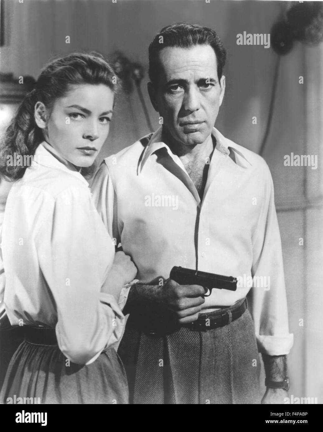 Actor humphrey bogart lauren bacall 1948 Black and White Stock Photos ...